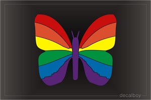 Butterfly Rainbow Decal
