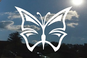 Butterfly Tribal Tattoo Window Decal