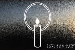 Candle Car Decal