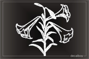 Calla Lily Bouquet Decal