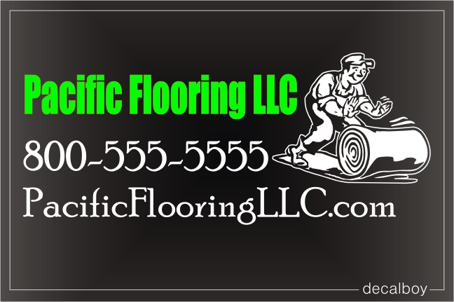 Carpeting Flooring Logo Decal
