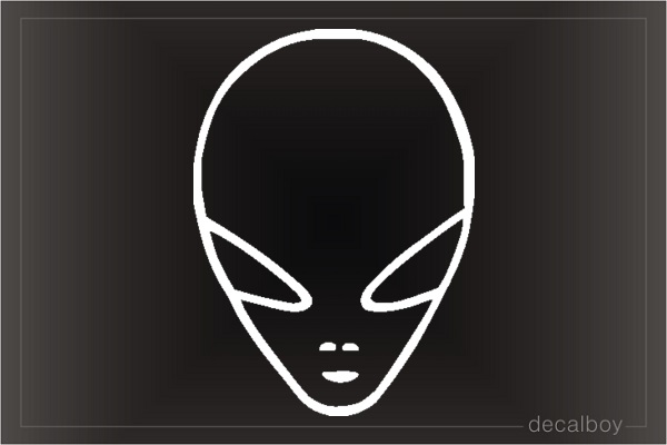 Alien Head Decal