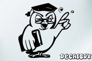 Owl Cartoon Decal