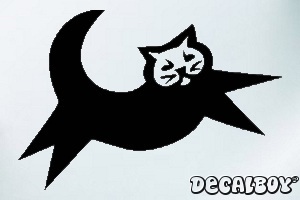 Flying Cat Decal