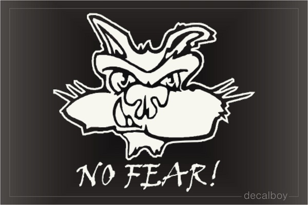 No Fear 3 Decal