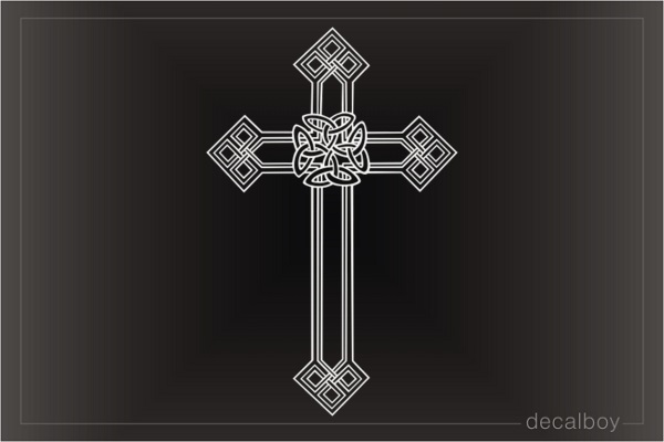 Celtic Cross Knot Decal