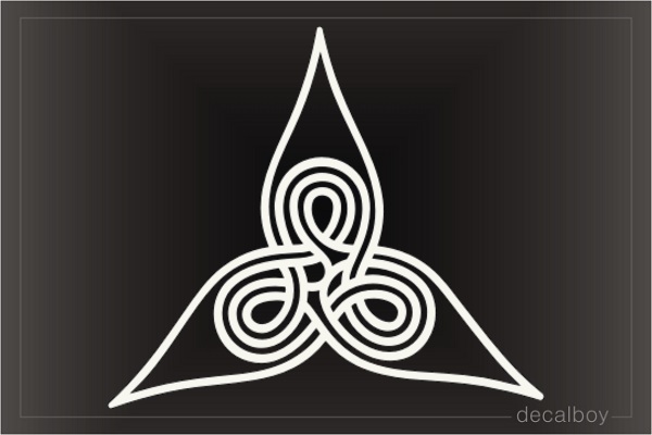 Celtic Knot Triquetra Pattern Decal