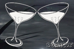 Cheers Glasses Decal