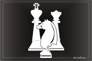 Black Rook Chess Piece 3.5 Die Cut Auto Window Decal – Athena Brands