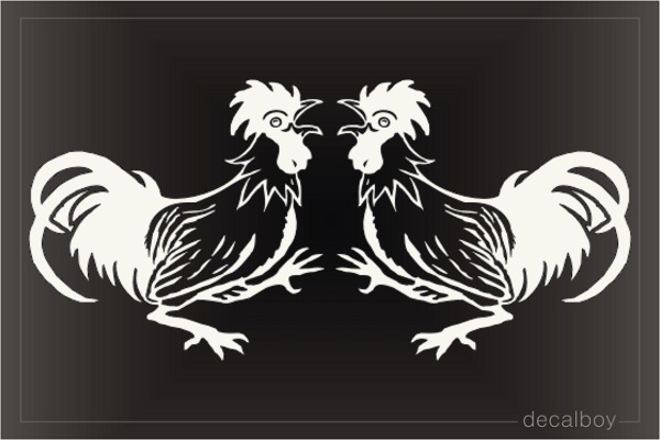 Cock Fighting Decal