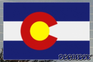 Colorado Flag Car Decal