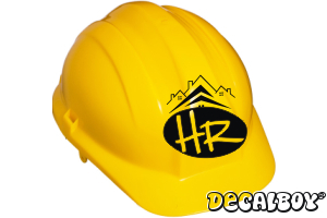 Construction Logo Hard Hats Decal