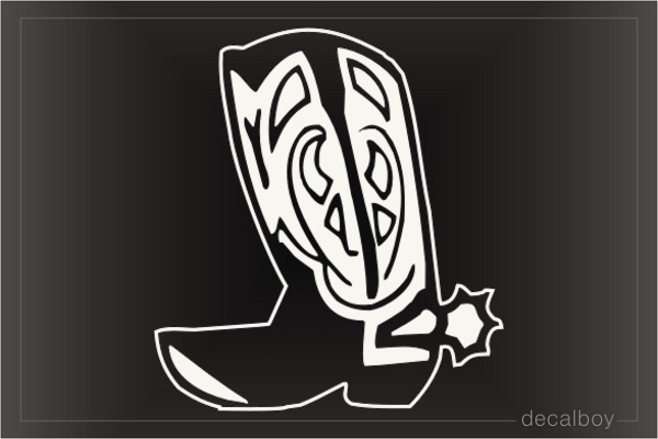 Cowboy Boot Decal