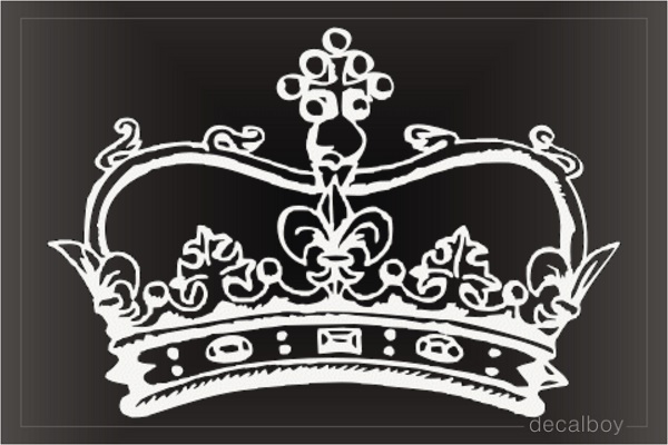 King Crown Jewels Car Window Decal