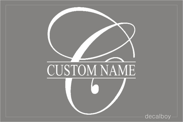 Custom Monogram Decal