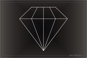 Diamond Shape Die-cut Decal