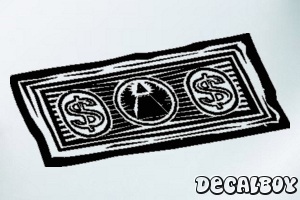 Dollar Money Decal