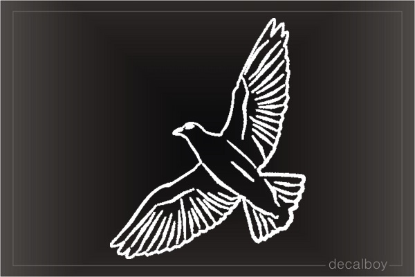 Dove Flying Window Decal