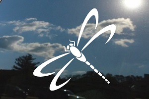 Dragonfly Tribal Artwork Car Window Decal