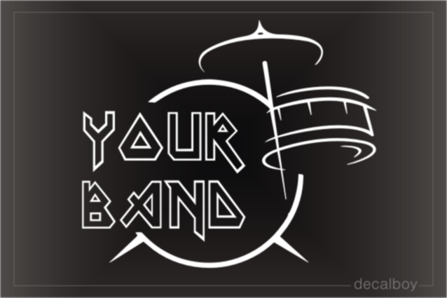 Drum Logo Decal