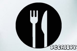 Fork Knife Symbol Decal