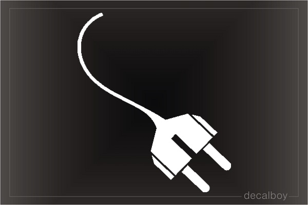 Electric Plug Decal