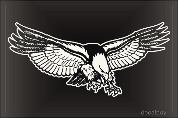 Eagle Flying Decal