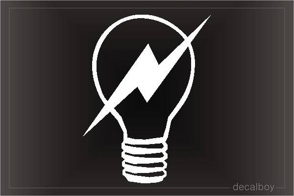 Electric Bulb 2 Decal