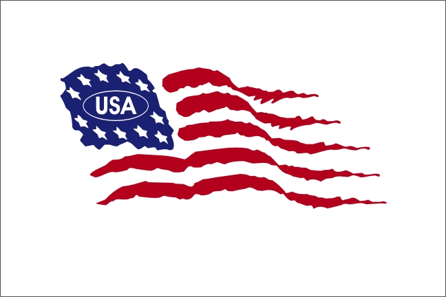 US Flag Auto Decal
