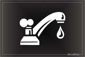 Faucet Leak Decal