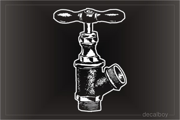 Faucet Plumbing Decal