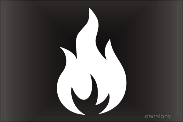 thumbnail image 2 of PopArt Flame Fire Sticker Decal - Multicolor Vinyl, Waterproof, For Laptop, Car, Etc. 2 of 6