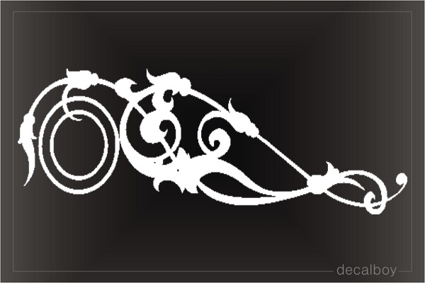 Floral Design Tattoo Decal