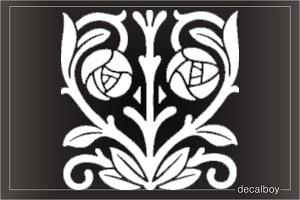 Tribal Flower O32 Decal