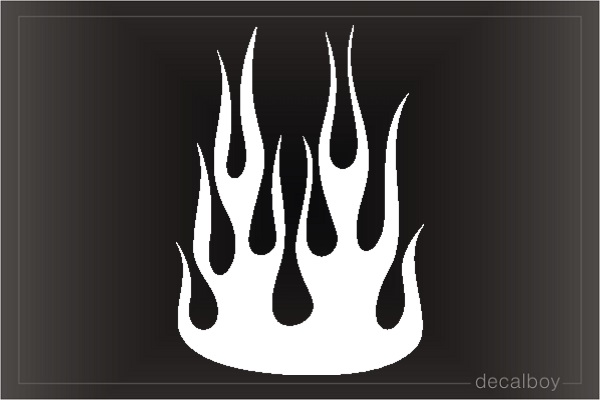 Flames Design Decal