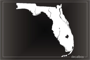 Florida Map Car Decal