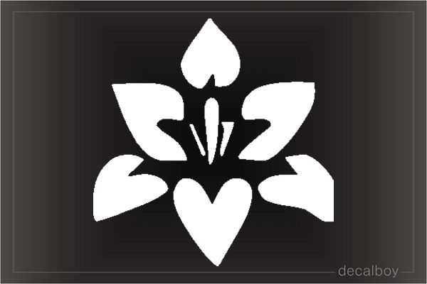 Orchid Window Decal