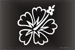 Hawaiian Flower Tattoo Decal