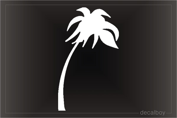 Palm Tree Wind Window Decal
