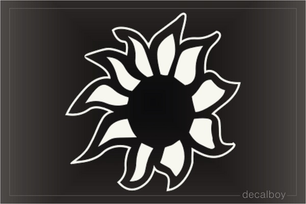 Sun Flower Decal
