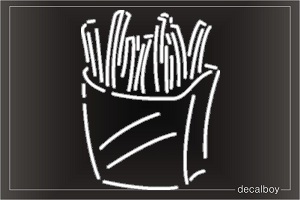 French Fries Car Window Decal