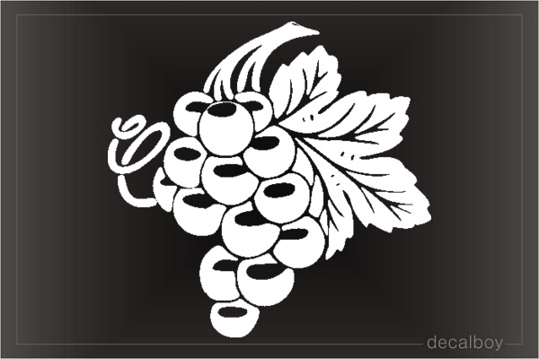 Grapes 2 Car Window Decal