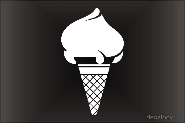 Ice Cream Cone Decal