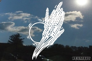 Wheat Stalk Car Window Decal