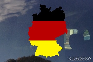 Germany Map Flag Decal