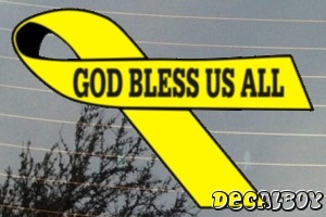 God Bless US All Decal
