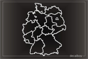 Germany Map Car Decal