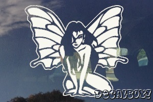 Fairy Sitting Clipart Car Window Decal
