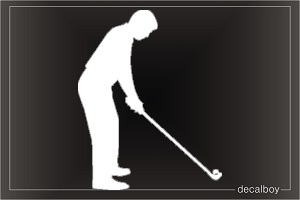 Pro Golfer Window Decal