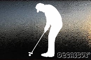 Golfing Stony Decal